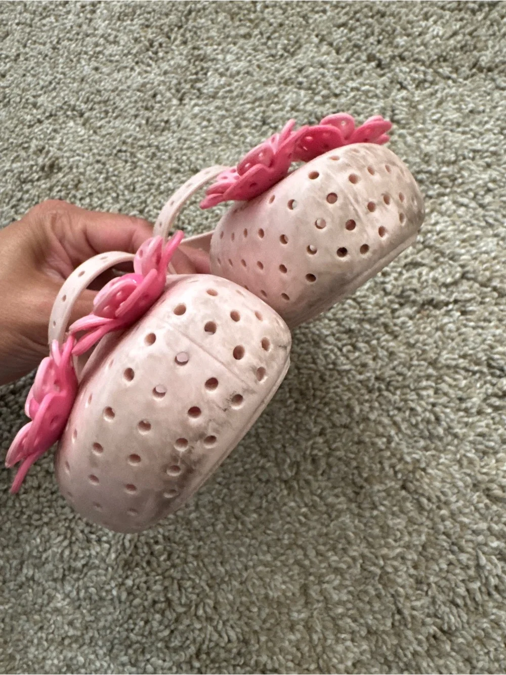 Size 7 Toddler Girl’s Mini Melissa Furadinha XII flats